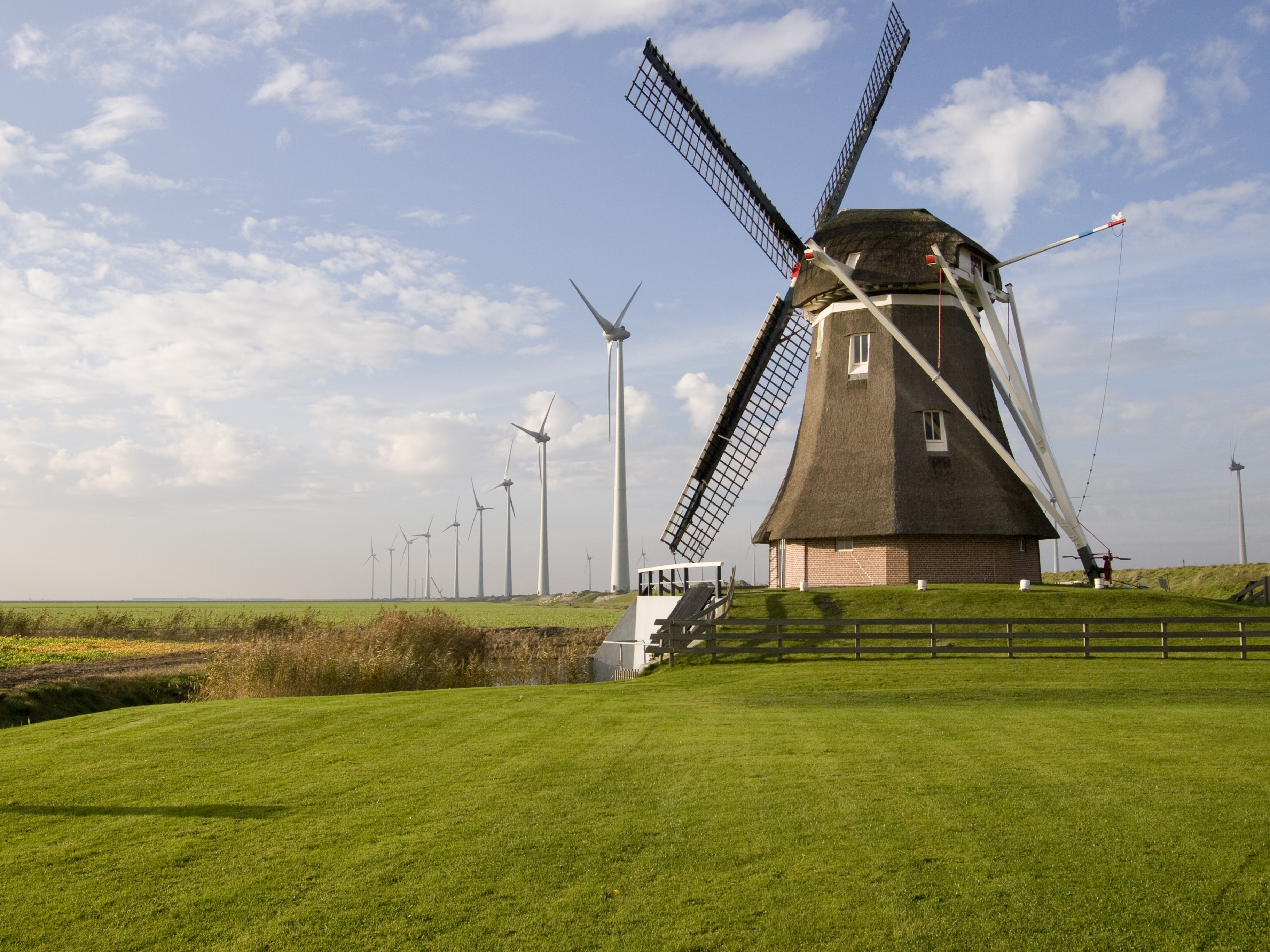 Windpark versus molen