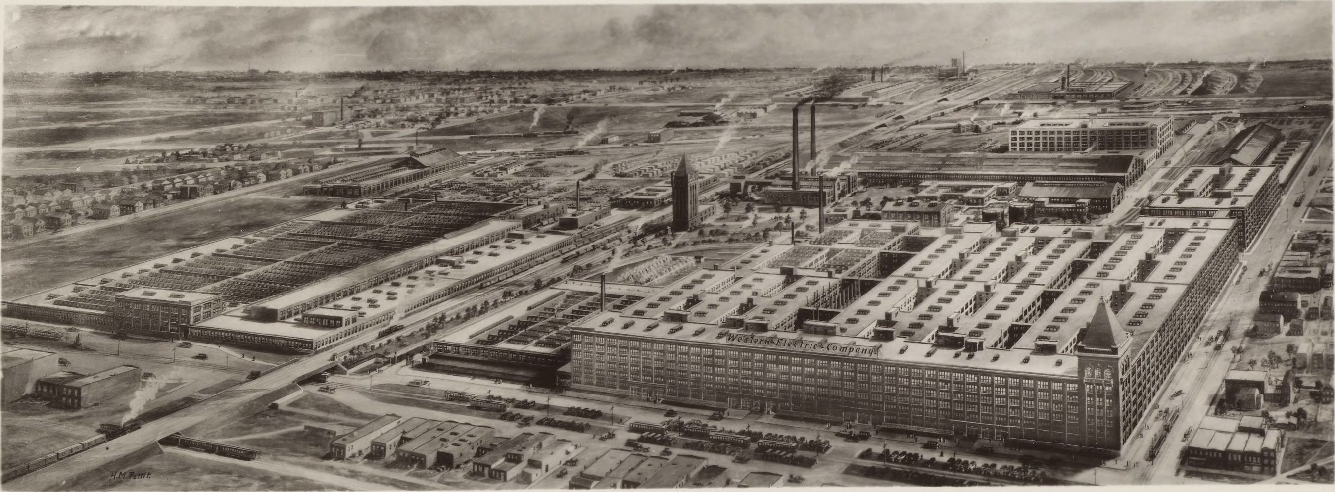 Hawthorne, Illinois Works of the Western Electric Company, 1925.jpg